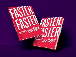 Mockup of the Faster, Faster book